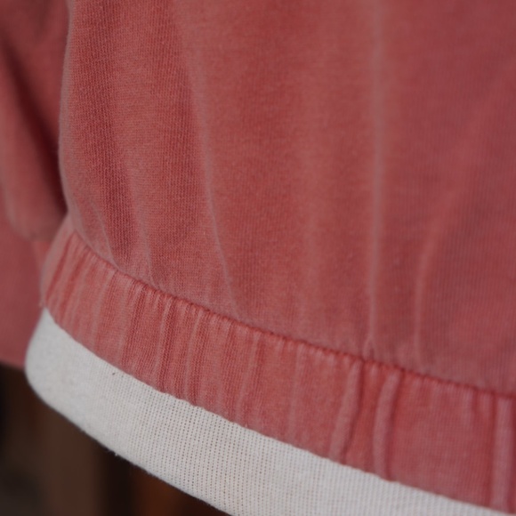 Democracy Long Sleeve Flange Shoulder Mineral Wash Sweatshirt In Toasted Pumpkin - Picture 12 of 17